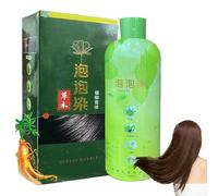 Shampoo per tinture per capelli neri, Shampoo per tinture per capelli grigi | Tintura per a bolle 3 in 1 - Balsamo colorante naturale istantaneo per grigi