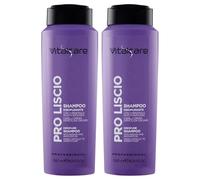 Shampoo PRO LISCIO Disciplinante Per Capelli Crespi, Difficili Da Lisciare. Con Cheratina e Olio Di Avocado 500ml (2 Flaconi)