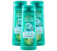 Shampoo Purificante PURE NON-STOP COCONUT WATER, Per Cute Grassa e Punte Secche. Con Acqua Di Cocco e Acido Salicilico, Senza Siliconi. Rimuove Il Sebo In Eccesso 250ml (3 Flaconi)