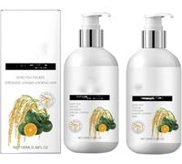 Shampoo rigenerante all'acqua di riso, Condizionante profondo per capelli ricci secchi e crespi, Per la caduta e il diradamento dei capelli, Per tutti i tipi di capelli