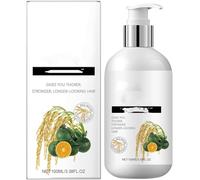 Shampoo rigenerante all'acqua di riso, Condizionante profondo per capelli ricci secchi e crespi, Per la caduta e il diradamento dei capelli, Per tutti i tipi di capelli