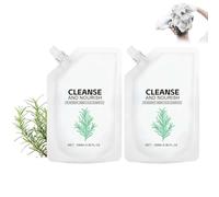 Shampoo rinfrescante per capelli lisci e lucenti, shampoo per la crescita dei capelli al rosmarino, nutriente e idratante in profondità, lucentezza e morbidezza durature (2PCS)