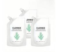 Shampoo Rinfrescante per Capelli Lisci e Lucidi, Shampoo riparatore profondo, idratante e seboregolatore, rinforza il cuoio capelluto, adatto a capelli secchi e danneggiati. (3Pezzo)