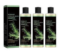 Shampoo riparatore nutriente tutto in uno, shampoo biologico al rosmarino e cheratina idrolizzata per capelli secchi, danneggiati e diradati, shampoo vegano idratante volumizzante (3)