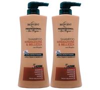Shampoo RIPARAZIONE & BELLEZZA Con Kerplex, Ultra Ristrutturante. Per Capelli Fragili e Danneggiati. 5 Azioni: Rigenera, Fortifica, Illumina, Nutre e Tocco Vellutato 400ml (2 Flaconi)