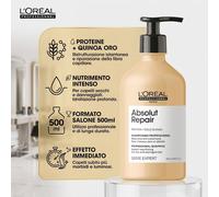 Shampoo Ristrutturante L'Oréal Absolut Repair 500ml Formato Salone Serie Expert
