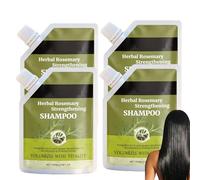 Shampoo rosmarino per capelli sottili, volume e pienezza, cura professionale dei capelli per tutti i tipi di capelli, formula nutriente per capelli fini, struttura migliorata per capelli più pieni. (4