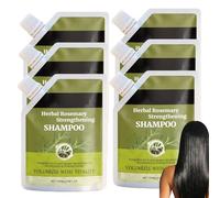 Shampoo rosmarino per capelli sottili, volume e pienezza, cura professionale dei capelli per tutti i tipi di capelli, formula nutriente per capelli fini, struttura migliorata per capelli più pieni. (6