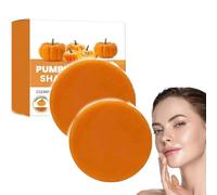 Shampoo sapone all'olio di semi di zucca, shampoo antiforfora, shampoo alla zucca, shampoo e balsamo alla zucca, shampoo naturale biologico, per tutti i tipi di capelli (2 pezzi)