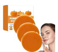 Shampoo sapone all'olio di semi di zucca, shampoo antiforfora, shampoo alla zucca, shampoo e balsamo alla zucca, shampoo naturale biologico, per tutti i tipi di capelli (3 pezzi)