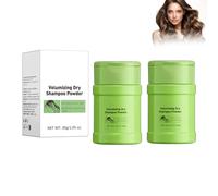Shampoo Secco in Polvere, Polvere Invisibile per Volume contro Capelli Grassi e Radici Piatte, per Volume Duraturo e Più Pienezza, Aiuto Rapido come Polvere per Styling in Viaggio, 2 Pezzi nel Set