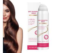 Shampoo secco - Shampoo secco tonalità scure | senza spray 100 ml | Spray volumizzante portatile con ingredienti idratanti e riparazione, controllo crespo, styling semplice, nessun lavaggio