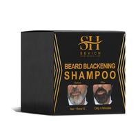Shampoo Sevich Tintura per Barba Nera, Cura Della Barba Riparazione Grigio Copertura Baffi Balsamo Ammorbidente, Senza Profumo