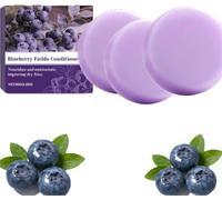 Shampoo solido 2 in 1 "Blueberry Fields" - Shampoo solido naturale volumizzante e idratante - Cura nutriente per capelli più forti e controllo dell'effetto crespo