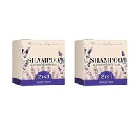 Shampoo solido 2 in 1 | Portatile con un delicato profumo floreale, a prova di perdite, adatto ai viaggi(2PCS)