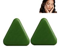 Shampoo solido a triangolo naturale per la crescita dei capelli, il controllo dell'olio e la rimozione della forfora, la cura dei capelli calmante e rafforzante per donne e uomini, schiuma (2pcs)