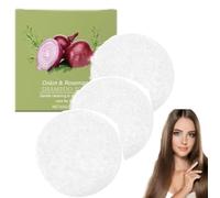 Shampoo Solido alla Cipolla e Rosmarino, Shampoo Solido alla Cipolla, Pulizia Profonda e Idratazione, Rende i Capelli Morbidi e Lucenti, per Tutti i Tipi di Capelli (3 pezzi)