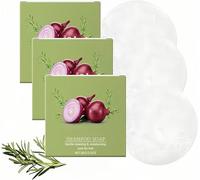 Shampoo Solido, Formula Delicata, Detergente Profondo e Nutriente per il Cuoio Capelluto, Liscia i Capelli Crespi e Migliora la Liscia, per Tutti i Tipi di Capelli, 60 g (3Pezzo)