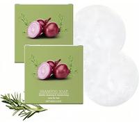 Shampoo Solido, Formula Delicata, Detergente Profondo e Nutriente per il Cuoio Capelluto, Liscia i Capelli Crespi e Migliora la Liscia, per Tutti i Tipi di Capelli, 60 g (2Pezzo)