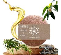 Shampoo Solido Linfa d'Anima | Idratazione Naturale con Aroma Calmante | Vegano & Artigianale | Uso frequente | 90 g (Romero & Quina)