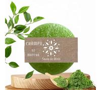 Shampoo Solido Linfa d'Anima | Idratazione Naturale con Aroma Calmante | Vegano & Artigianale | Uso frequente | 90 g (Tè Matcha)