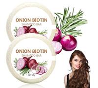 Shampoo Solido Naturale - Barra Capelli con Olio di Rosmarino e Cipolla, Shampoo Solido Anticaduta per Capelli Grassi o Ricci, Adatto a Tutti i Tipi di Capelli