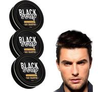 Shampoo solido naturale scurente per uomo e donna, shampoo idratante e rinforzante, sapone per copertura capelli grigi