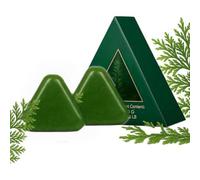 Shampoo Solido Nature Triangle, 2 Pezzi Shampoo Solido All'erbas Usman Naturale, Sapone Shampoos All'erbas Usman Profondo Con Estratto Ginseng, Sapone Shampoos Solidos Nature Triangle Crescita Capelli