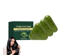 Shampoo solido Nature Triangle da donna per capelli lisci (3 pezzi) | Shampoo solido vegano a base di erbe, formato viaggio, per la cura dei capelli del cuoio capelluto, ideale per donne uomini.