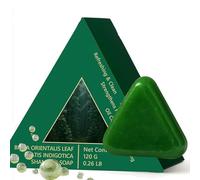Shampoo Solido Nature Triangle, Shampoo Solido Nature Herbal Grass, All'Acqua di Riso per la Cura dei Capelli, Idratazione Profonda, Sapone di Erba Verd (1PC)