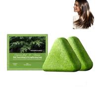 Shampoo solido Nature Triangolo a base di erbe, fatto a mano, detergente delicato, lenitivo, rinforzante, riducendo l'effetto crespo, controllando l'eccesso sebo forfora, nutriente cuoio capelluto