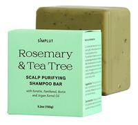 Shampoo solido purificante per il cuoio capelluto SIMPLUT al rosmarino e all'albero del t con cheratina, pantenolo, biotina e olio di argan (140