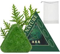 Shampoo solido triangolare, controllo dell'olio, anticrespo, detergente per capelli secchi e danneggiati, idratante, volumizzante e condizionante
