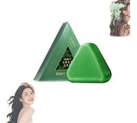 Shampoo Solido Triangolare Naturale, Shampoo Solido all'Erba di Usman, Seven Green con Foglie di Cipresso - Rinforzante e Lenitivo per Tutti i Tipi di Capelli (1Pcs)