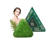 Shampoo Solido Triangolare Nature, Sapone Solido Naturale a Base Vegetale, Shampoo Solido all'Erba per la Crescita dei Capelli, Calmante e Rinforzante per Capelli da Donna e Uomo,1pc