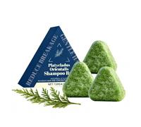 Shampoo solido triangolare, shampoo verde da bar, shampoo solido, shampoo delicato e nutriente a base vegetale, cham/pus portatile da viaggio per capelli grassi, ricci, per donne e uomini (3PCS)