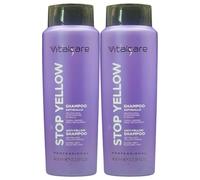 Shampoo STOP YELLOW Antigiallo, Neutralizza Le Sfumature Di Giallo. Per Capelli Biondi, Grigi e Decolorati 400ml (2 Unità)