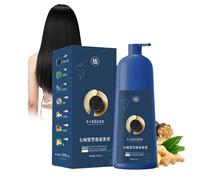 Shampoo Tinta per Capelli Qiweitang, Shampoo Tinta per Capelli Qiweitang Crema Colorante per Capelli Nero Liscio, Copre i Capelli Grigi, Lunga Durata per Donna Uomo (Dark Brown)