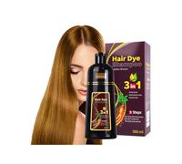 Shampoo Tintura Capelli Golden Brown 3 In 1, 10 Minuti Shampoo Scurente Capelli, Shampoo Magico Tintura Capelli, Per Uomini E Donne, Ripristinare Lustrous (Golden Brown)