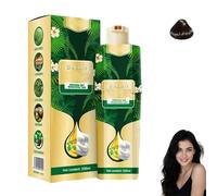 Shampoo tintura per capelli a bolle vegetale, crema da colorare di capelli a base di pianta naturale istantanea, tinture per capelli a bolle ad azione rapida, facili da usare (Coffee)