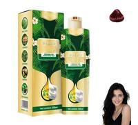 Shampoo tintura per capelli a bolle vegetale, crema da colorare di capelli a base di pianta naturale istantanea, tinture per capelli a bolle ad azione rapida, facili da usare (Red)