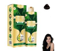 Shampoo tintura per capelli a bolle vegetale, crema da colorare di capelli a base di pianta naturale istantanea, tinture per capelli a bolle ad azione rapida, facili da usare (Dark Brown)