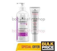 Shampoo Trattamento Perdita Capelli Grassi + Scrub Cuoio Capelluto Profession...
