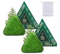 Shampoo Verde Nature Seven, Shampoo Solido All'erba Usman, Controlla L'untuosità, Elimina La Forfora, Deterge Delicatamente E Nutre, Per Donne E Uomini (2pcs)