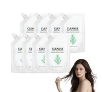 Shampoo volumizzante al rosmarino per cuoio capelluto grasso - Shampoo ispessente agli aminoacidi del rosmarino per capelli diradati - Miscela ispessente per rinforzare i capelli, 100 ml (8 scatole)