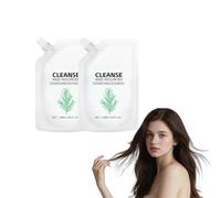 Shampoo volumizzante al rosmarino per cuoio capelluto grasso - Shampoo ispessente agli aminoacidi del rosmarino per capelli diradati - Miscela ispessente per rinforzare i capelli, 100 ml (2 scatole)