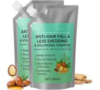 Shampoo volumizzante anticaduta, shampoo per il controllo del sebo e il nutrimento del cuoio capelluto, antiforfora, rinforza le radici, dona spessore e lucentezza