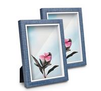 Shampsen Set di 2 cornici per foto da parete e da tavolo, 12 x 17 cm, decorazione per la casa, regalo per compleanno, anniversario, festa della mamma