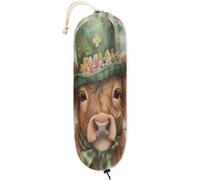 Shamrock Clover Lucky Cow, porta sacchetti di plastica per la dispensa della cucina, organizer per sacchetti della spesa, in plastica leggera, 1 confezione