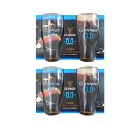 Shamrock Gift Company Guinness 0% bicchiere da pinta - 4 bicchieri in 2 bustine